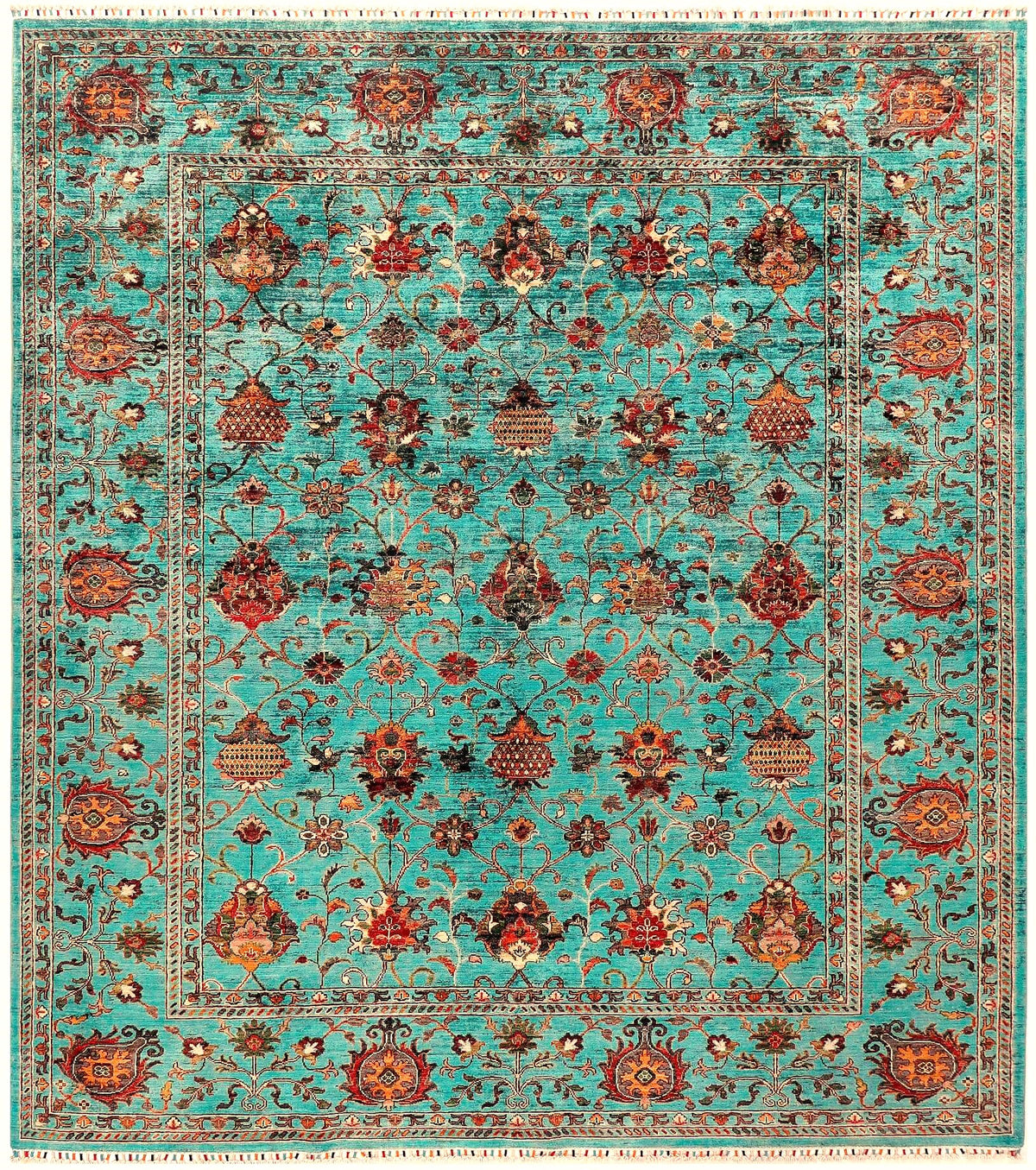 Farahan Handmade Wool Area Rug      8’ x 10’