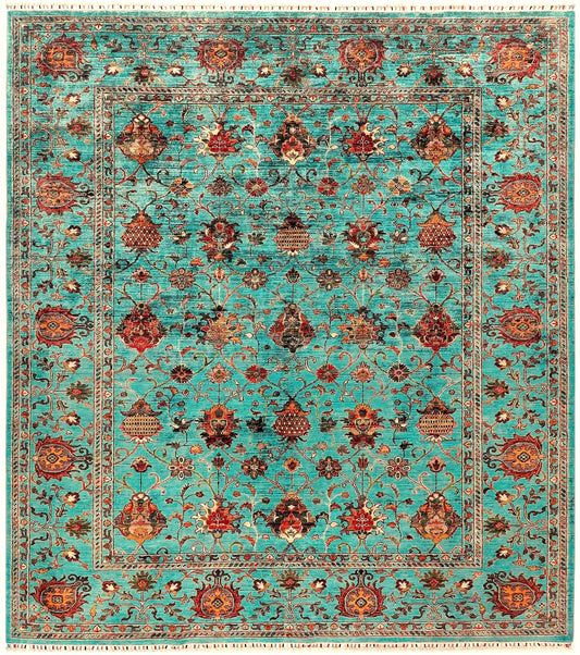 Farahan Handmade Wool Area Rug      8’ x 10’