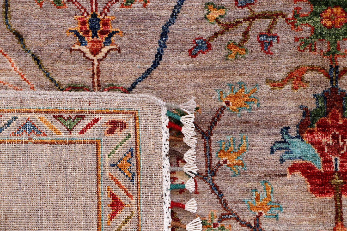Farahan Handmade Wool Area Rug   6’ X 9’
