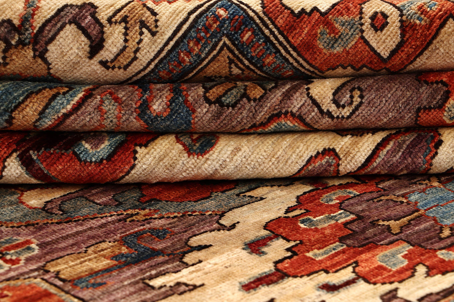 DRAGON HANDMADE WOOL AREA RUG   9’ X 12’