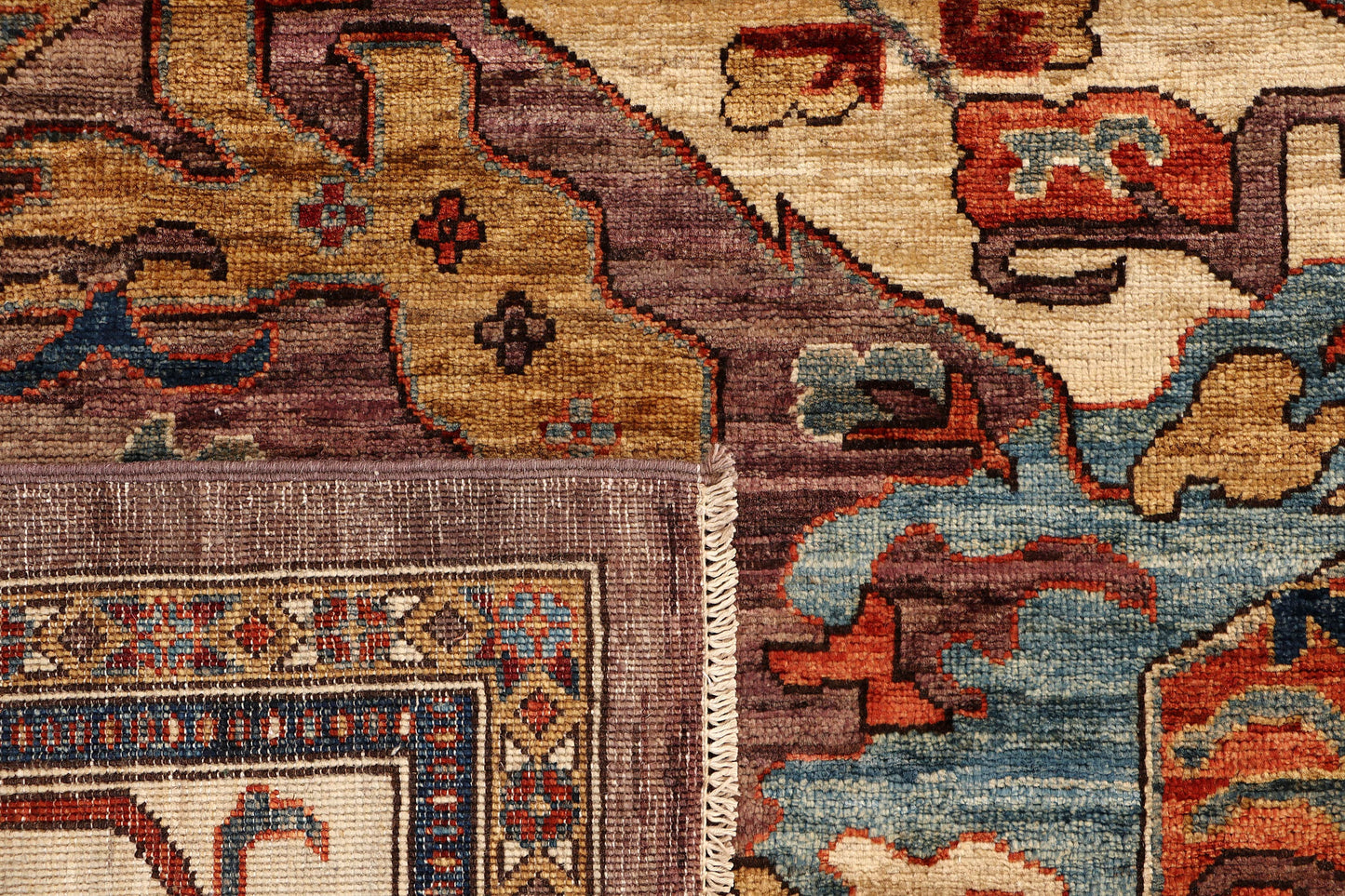 DRAGON HANDMADE WOOL AREA RUG   9’ X 12’