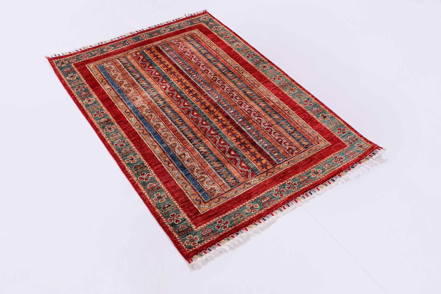 MOHARAMAT HANDMADE WOOL AREA RUG  2’9” x 4'