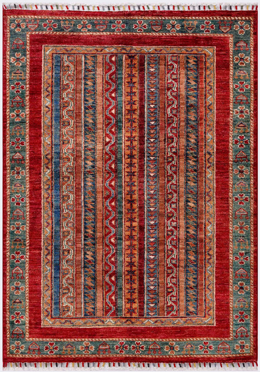 MOHARAMAT HANDMADE WOOL AREA RUG  2’9” x 4'