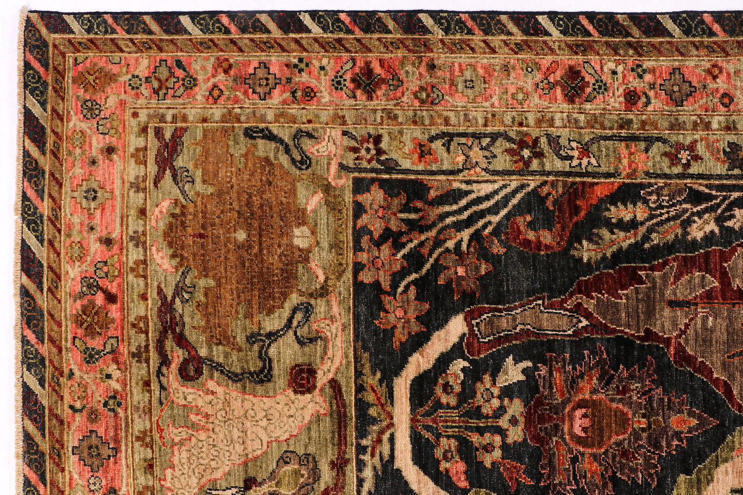 GAROUS UNIQUE HANDMADE WOOL AREA RUG   8’ X 10’