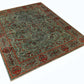 KHOTAN HANDMADE WOOL AREA RUG      8’ X 10’