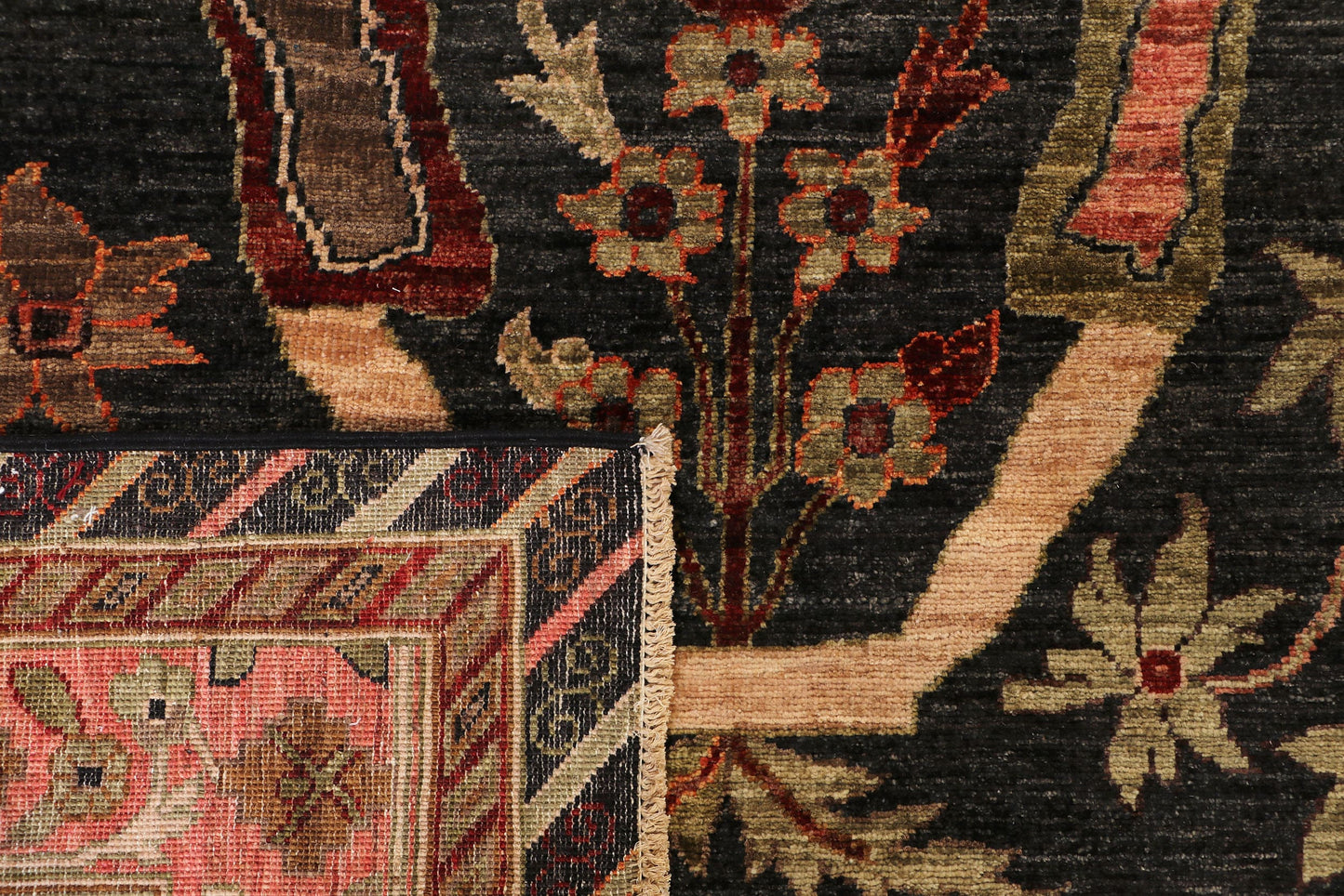 GAROUS UNIQUE HANDMADE WOOL AREA RUG   10’ X 14’