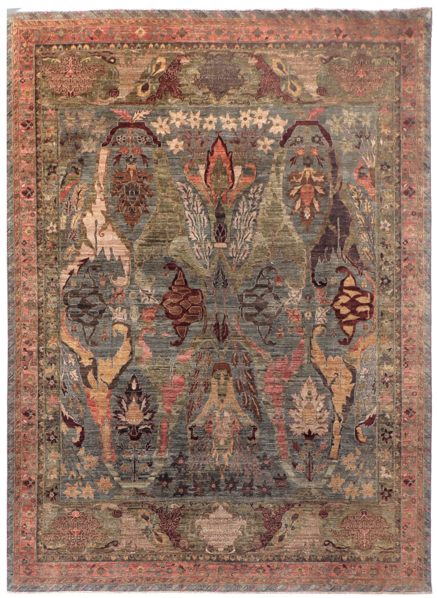 GAROUS BIJAR HANDMADE WOOL AREA RUG   10’ x 14’