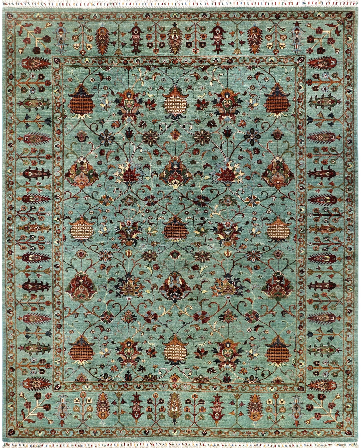 FARAHAN WOOL HANDMADE AREA RUG        8’ X 10’