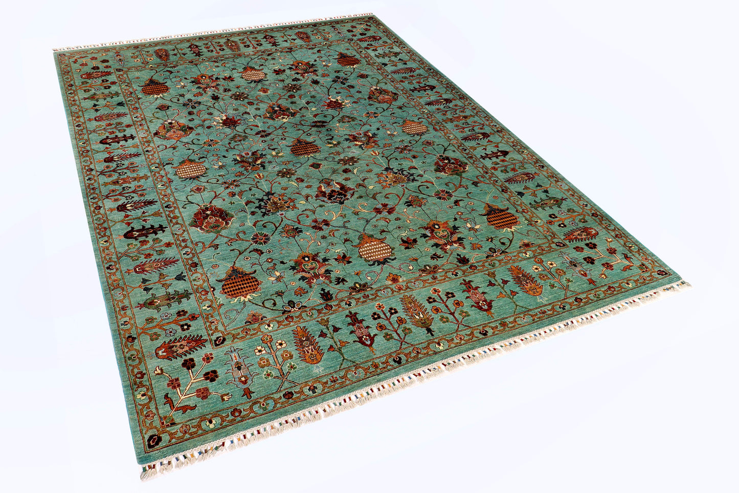 FARAHAN WOOL HANDMADE AREA RUG        8’ X 10’