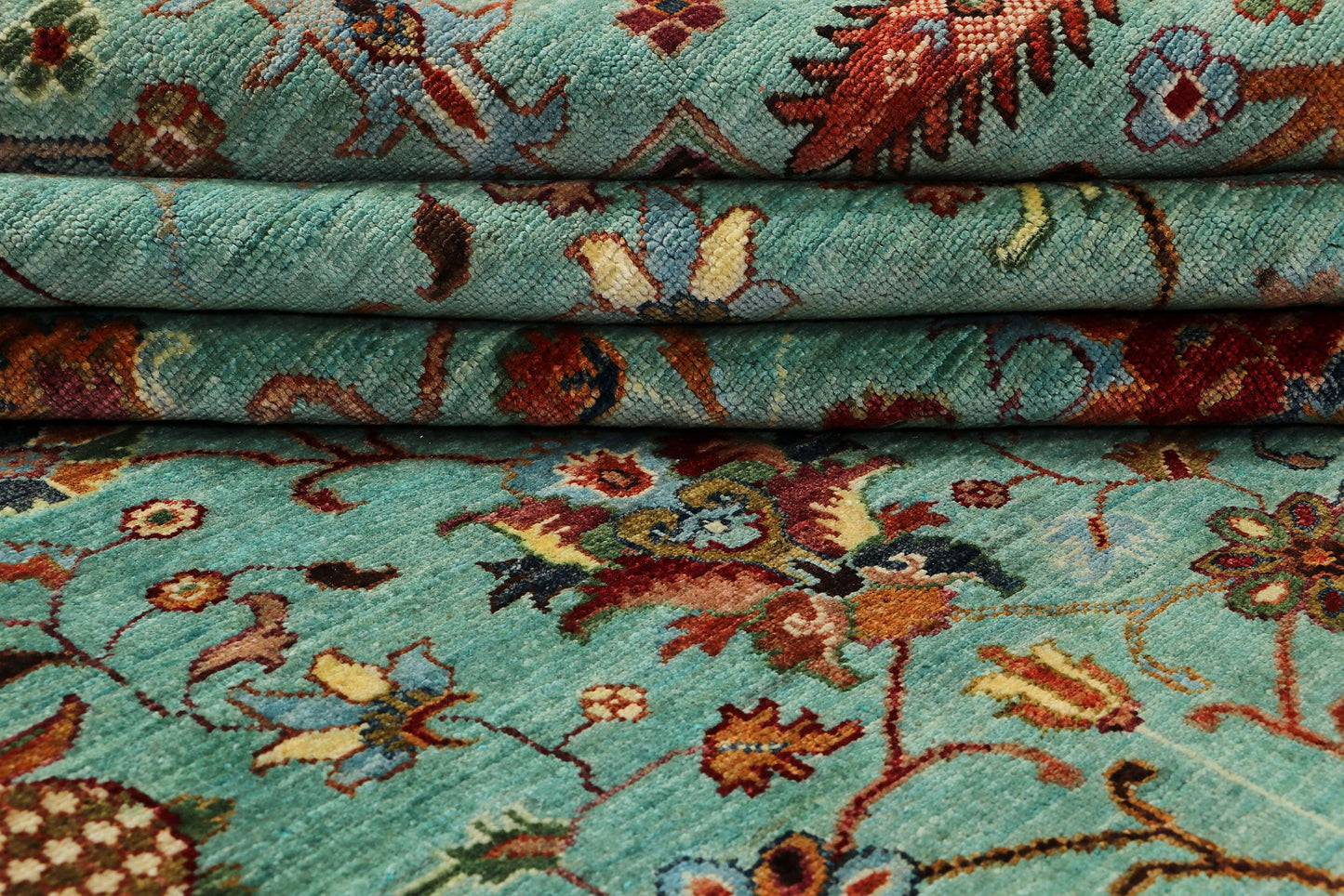 FARAHAN WOOL HANDMADE AREA RUG        8’ X 10’