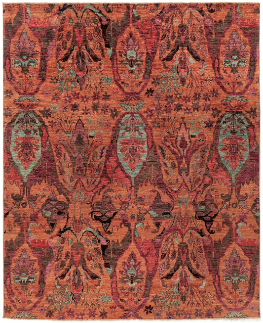 GAROUS EXTRAORDINARY HANDMADE WOOL AREA RUG   8' x 10'
