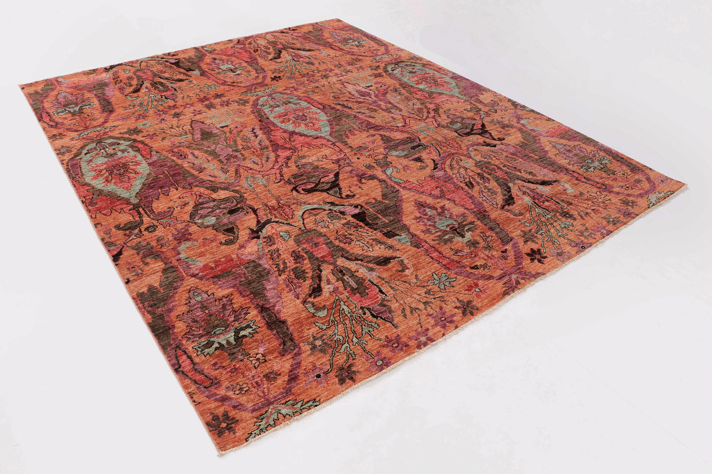 GAROUS EXTRAORDINARY HANDMADE WOOL AREA RUG   8' x 10'