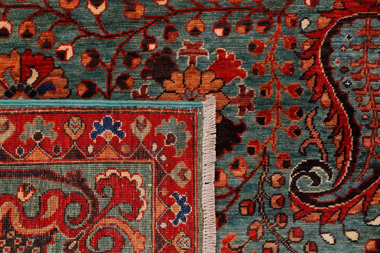 Suzani Handmade Kork-Wool Area Rug 7’ x 10’