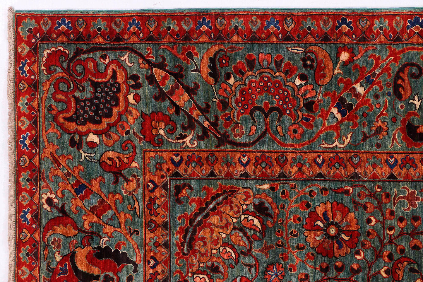 Suzani Handmade Kork-Wool Area Rug 7’ x 10’