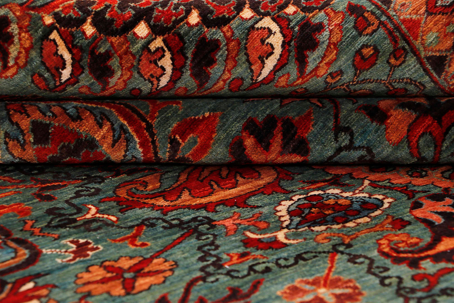 Suzani Handmade Kork-Wool Area Rug 7’ x 10’