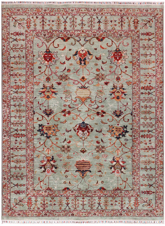 FARAHAN WOOL HANDMADE AREA RUG      6’ x 8’