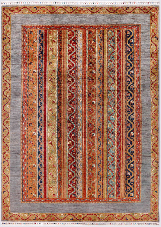 MOHARAMAT HANDMADE WOOL AREA RUG  5’ X 7’