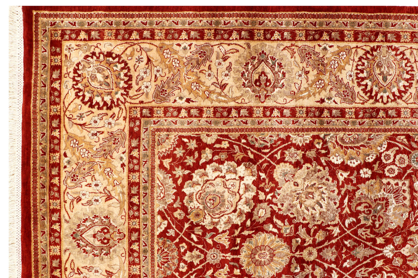 TABRIZ KORKWOOL & SILK HANDMADE AREA RUG      8’ x 10’4”