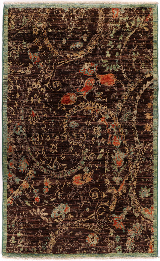 Farahan Abstract Wool Handmade Area Rug    3’ X 5’