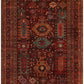 TEIMURI HANDMADE WOOL AREA RUG   7' x 10'