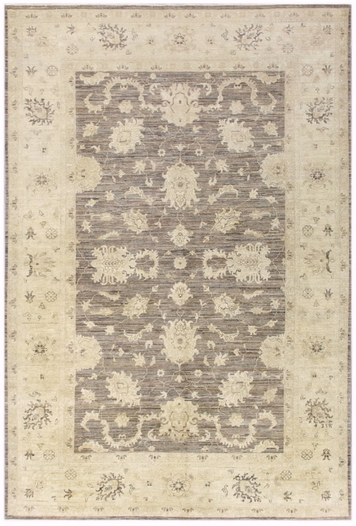 FARAHAN WOOL ALL-OVER FLORAL HANDMADE AREA RUG