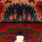 IKAT HANDMADE WOOL AREA RUG   2’8” X 4’
