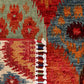 IKAT HANDMADE WOOL AREA RUG   2’8” X 4’