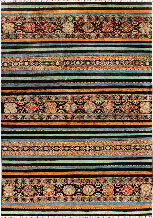 LORI-KASHKULI WOOL HANDMADE AREA RUG       5’7” X 8’