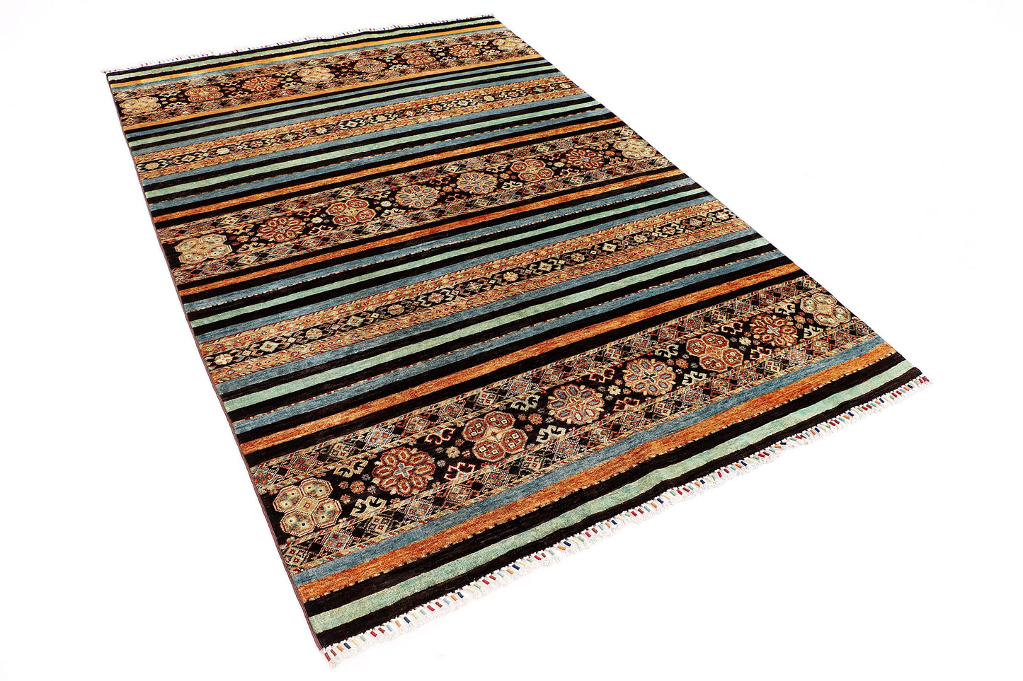 LORI-KASHKULI WOOL HANDMADE AREA RUG       5’7” X 8’