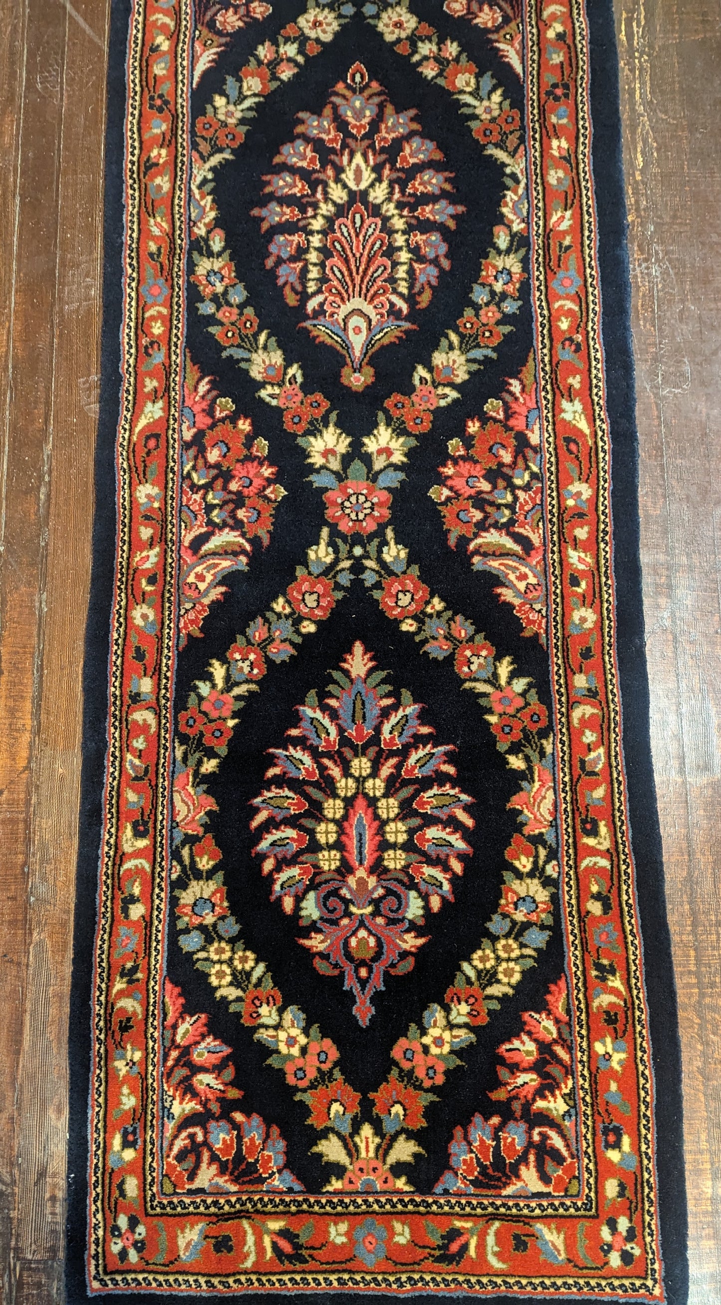 SAROUGH PERSIAN HANDMADE WOOL LONG RUNNER