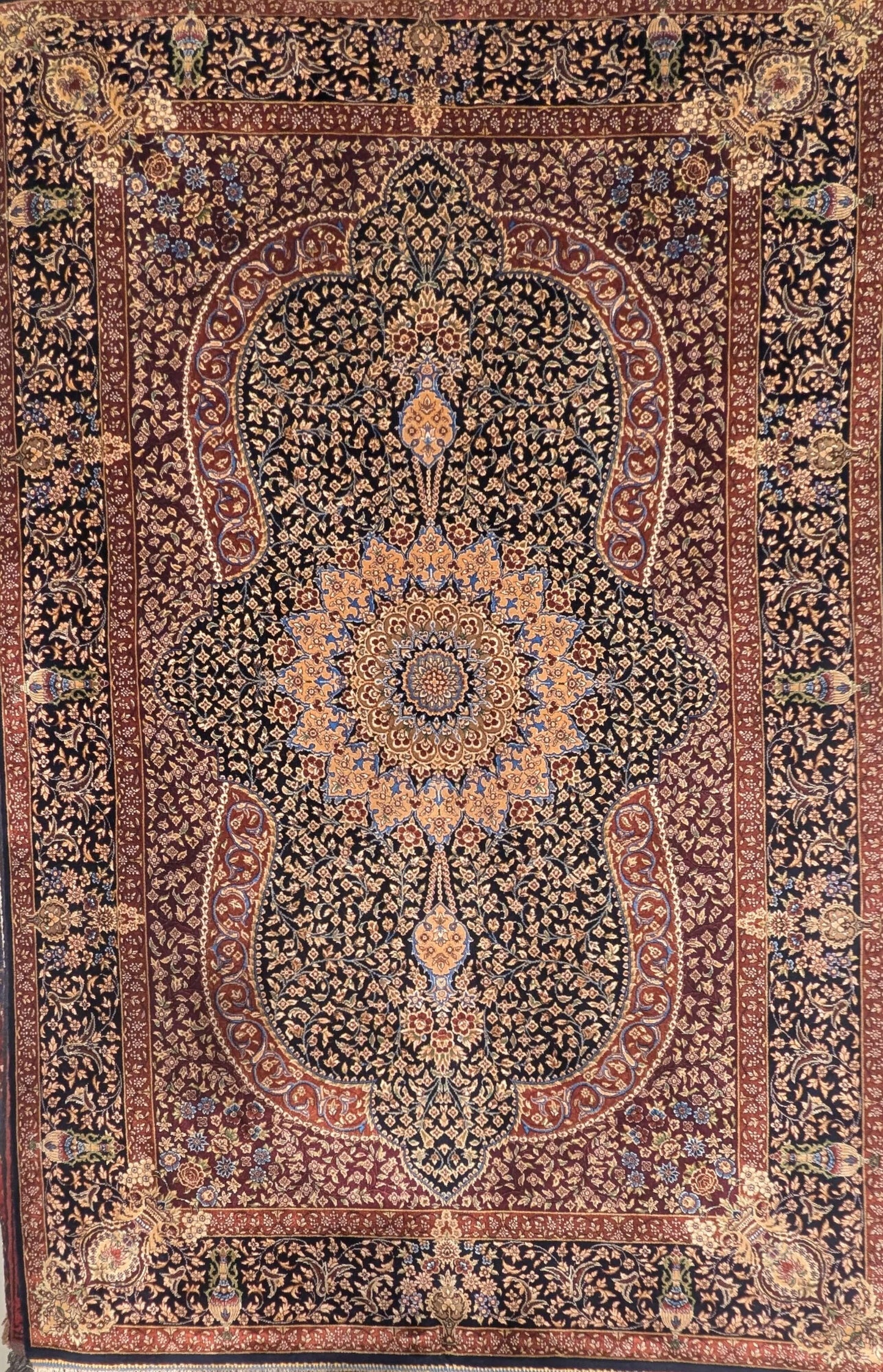 Qum Silk Area Rug   3'3" X 5'