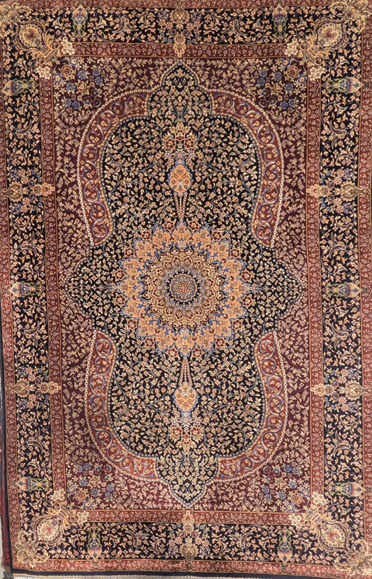 Qum Silk Area Rug   3'3" X 5'