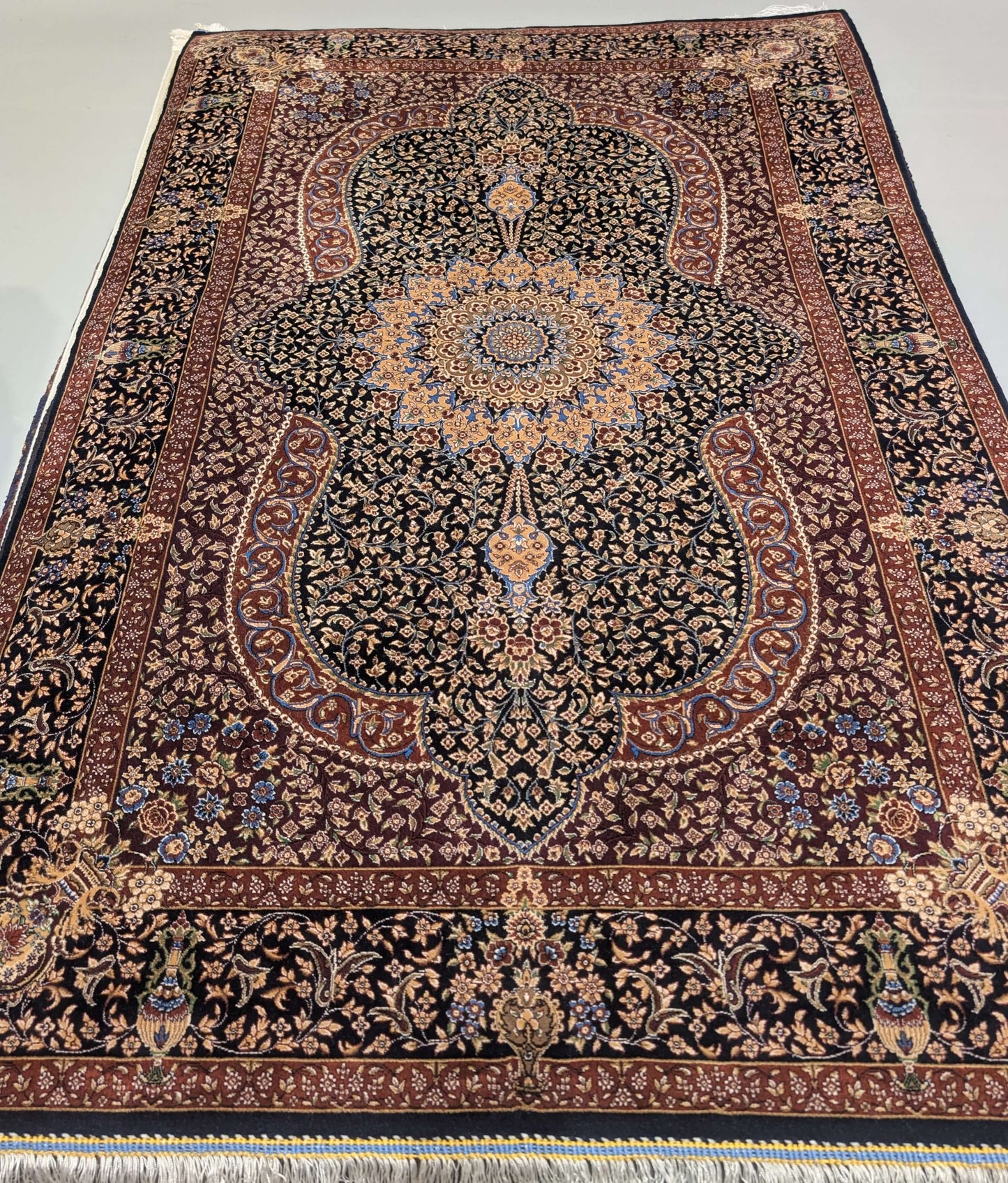 Qum Silk Area Rug   3'3" X 5'