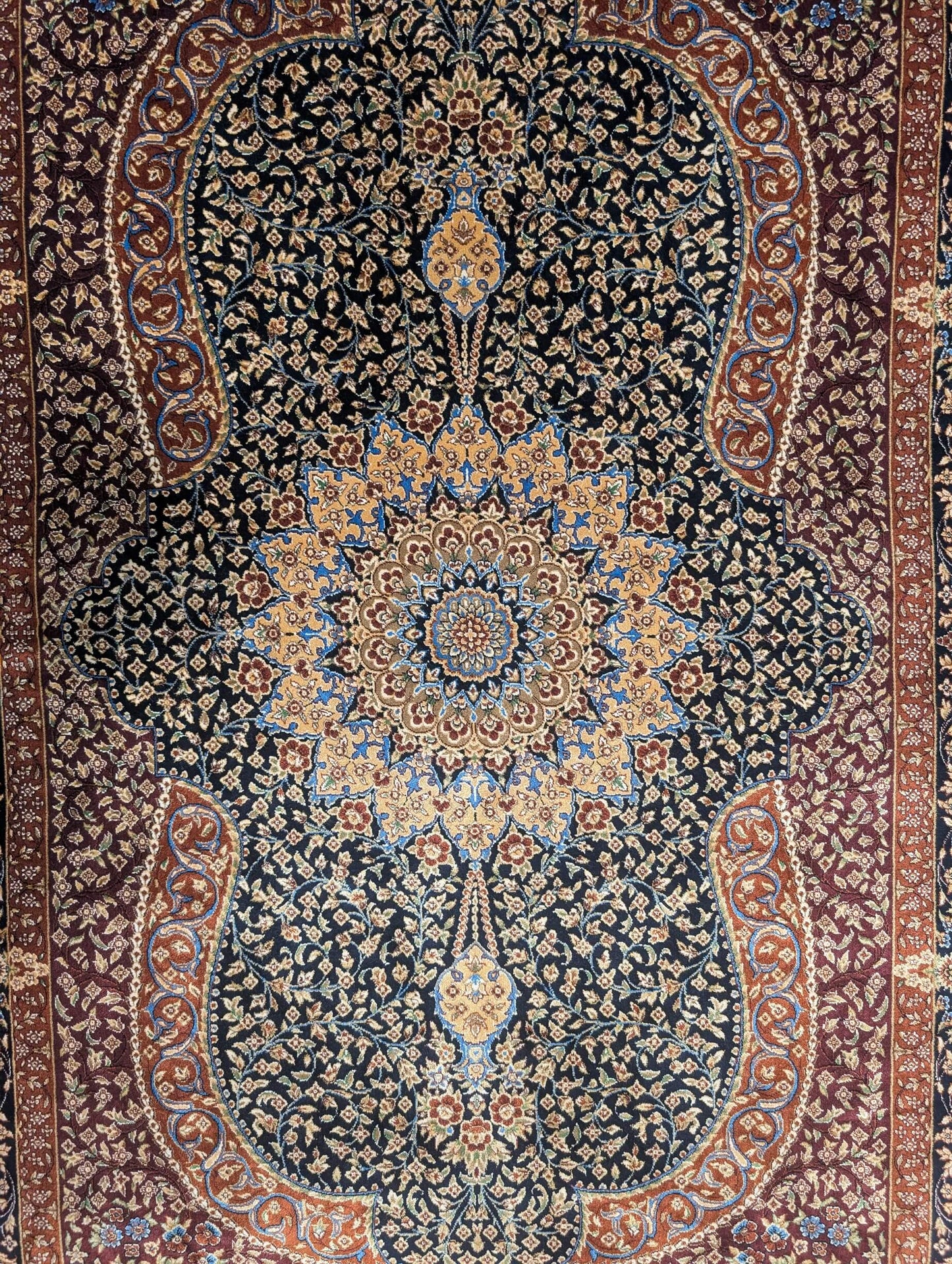 Qum Silk Area Rug   3'3" X 5'
