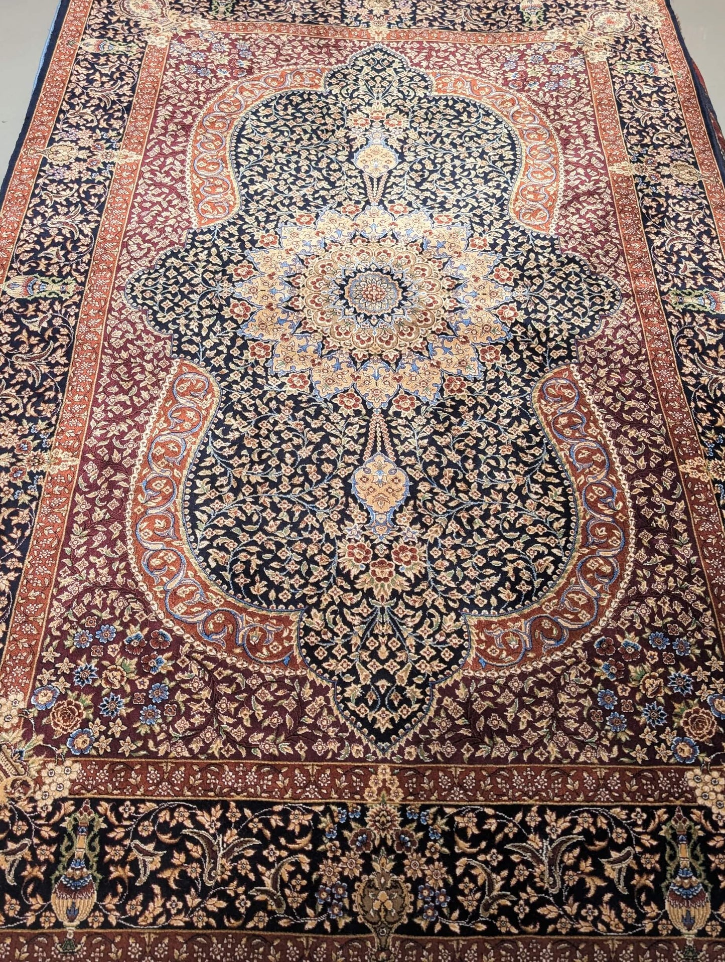 Qum Silk Area Rug   3'3" X 5'