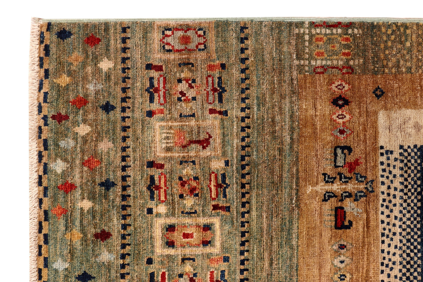 GABBEH KASHKULI MULTICOLOR RUNNER HANDMADE RUG