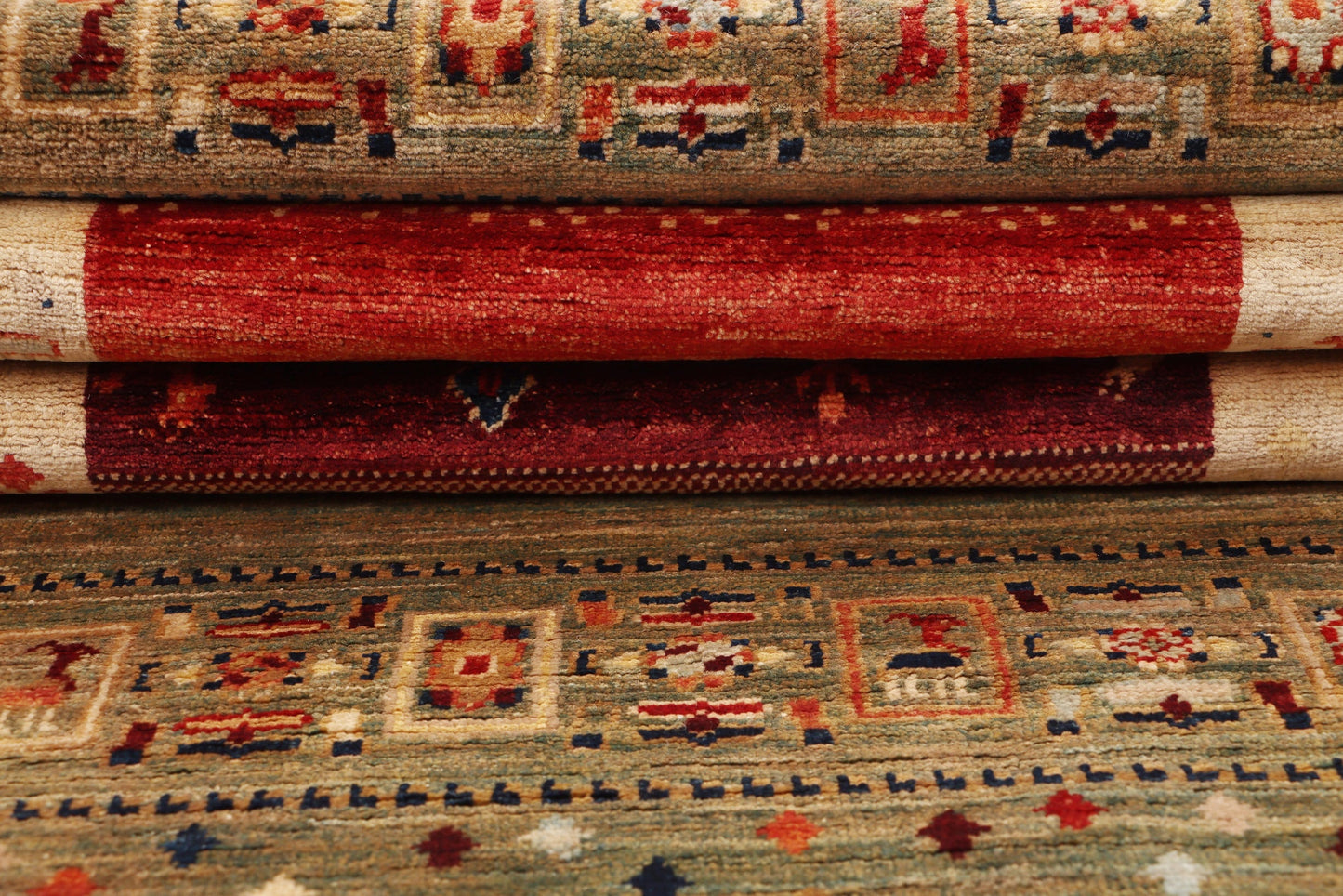 GABBEH KASHKULI MULTICOLOR RUNNER HANDMADE RUG