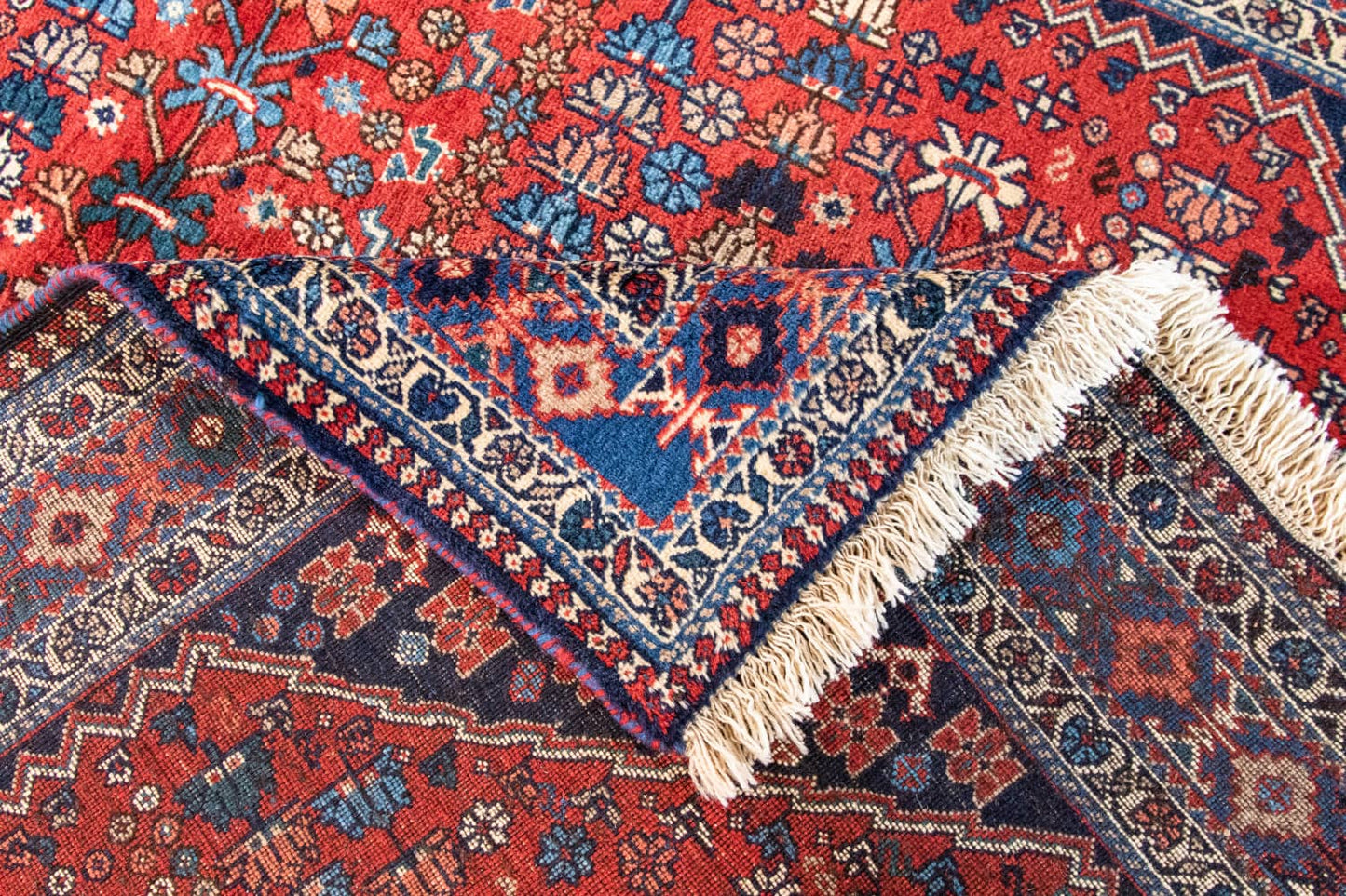 Back of Handmade Persian Yalameh Rug